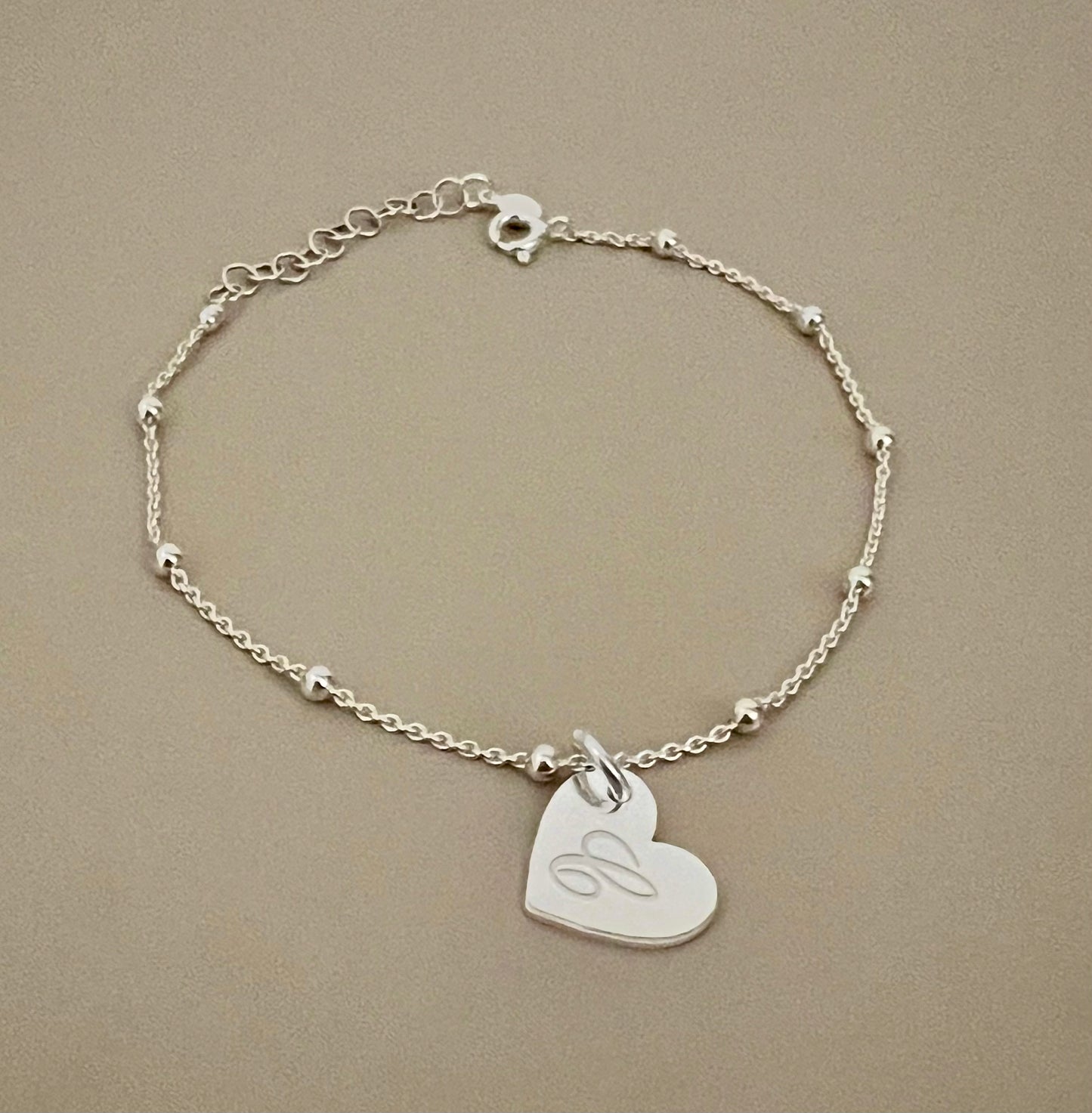 Bracciale quadrifoglio/cuore iniziale - Filigrane & co