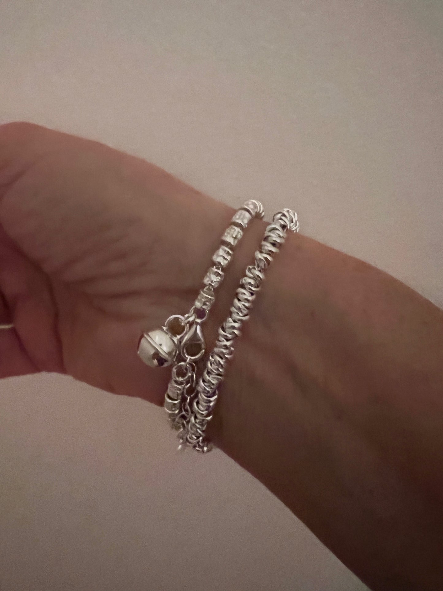 Bracciale pepite con campanellino