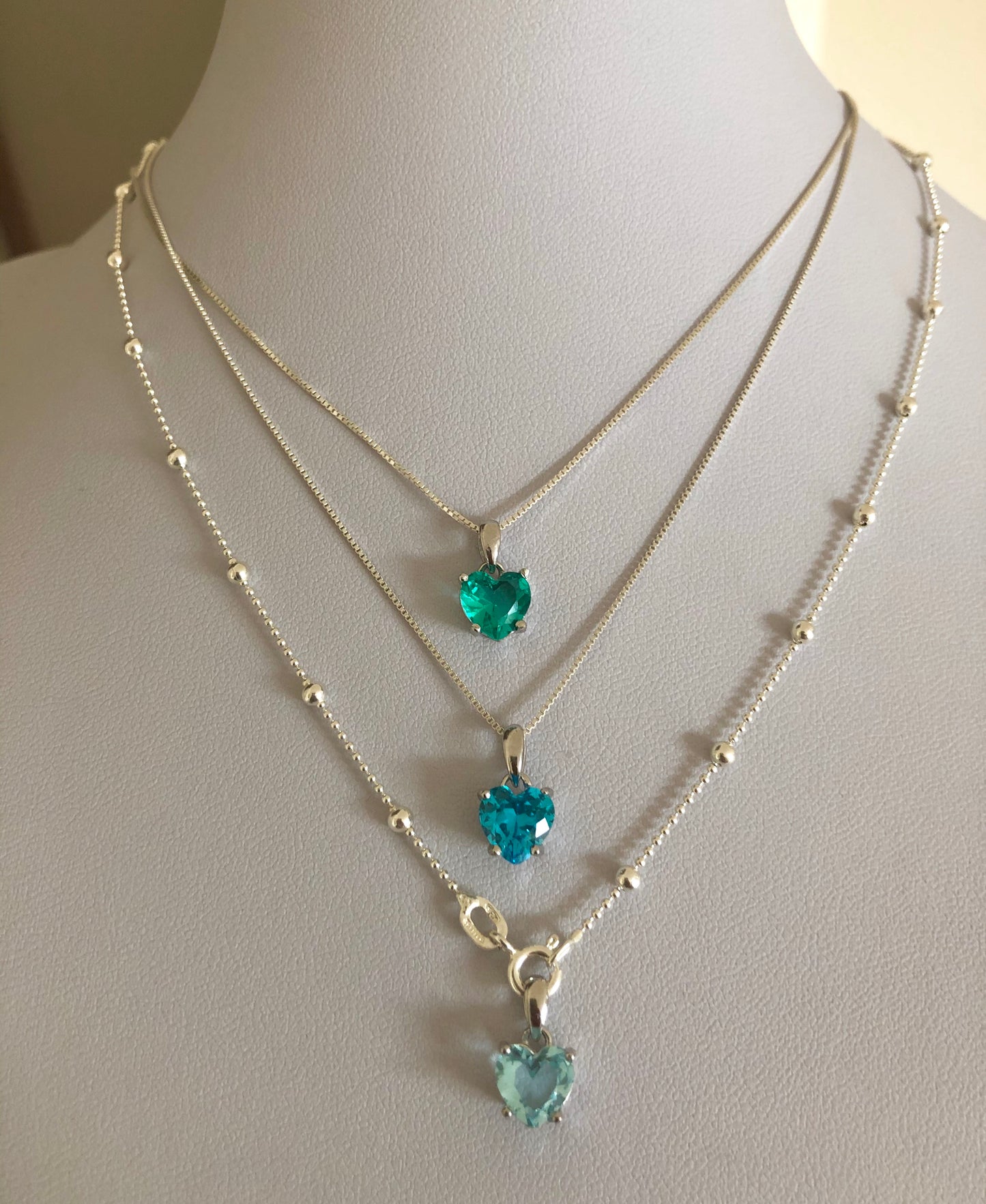 Collanine in argento con ciondolo cuore - Filigrane & co