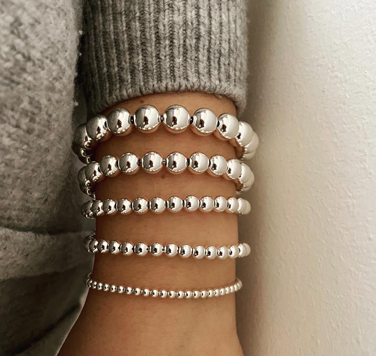 Bracciali con sfere in argento 925 - Filigrane & co