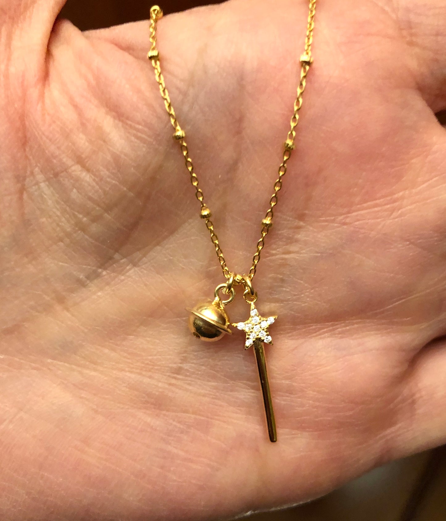 Collana campanellino e bacchetta magica - Filigrane & co