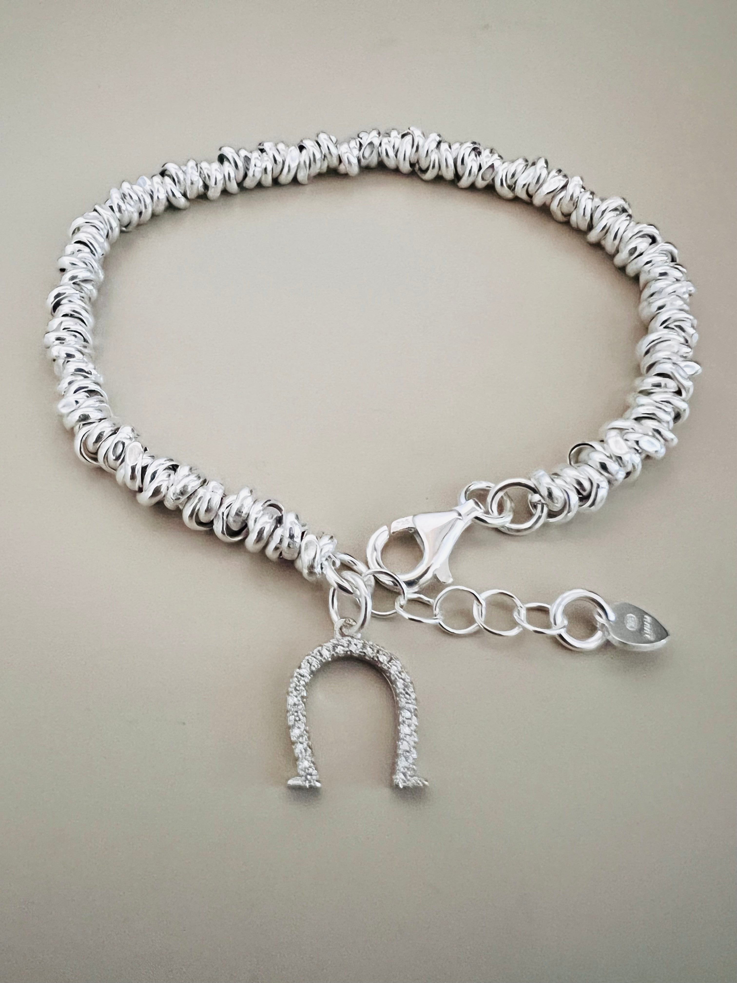 KIDULT Bracciale Uomo Ferro Di Cavallo – Portafortuna In Acciaio 316L Con Turchese E PVD Nero, Regolabile