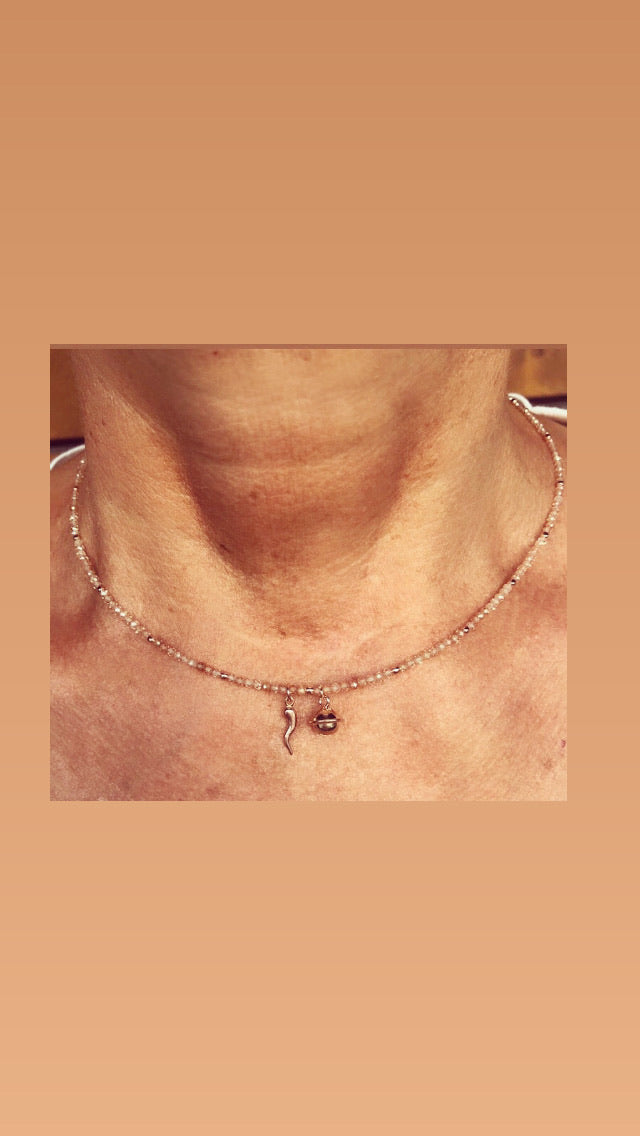 Collana con campanella e cornetto - Filigrane & co