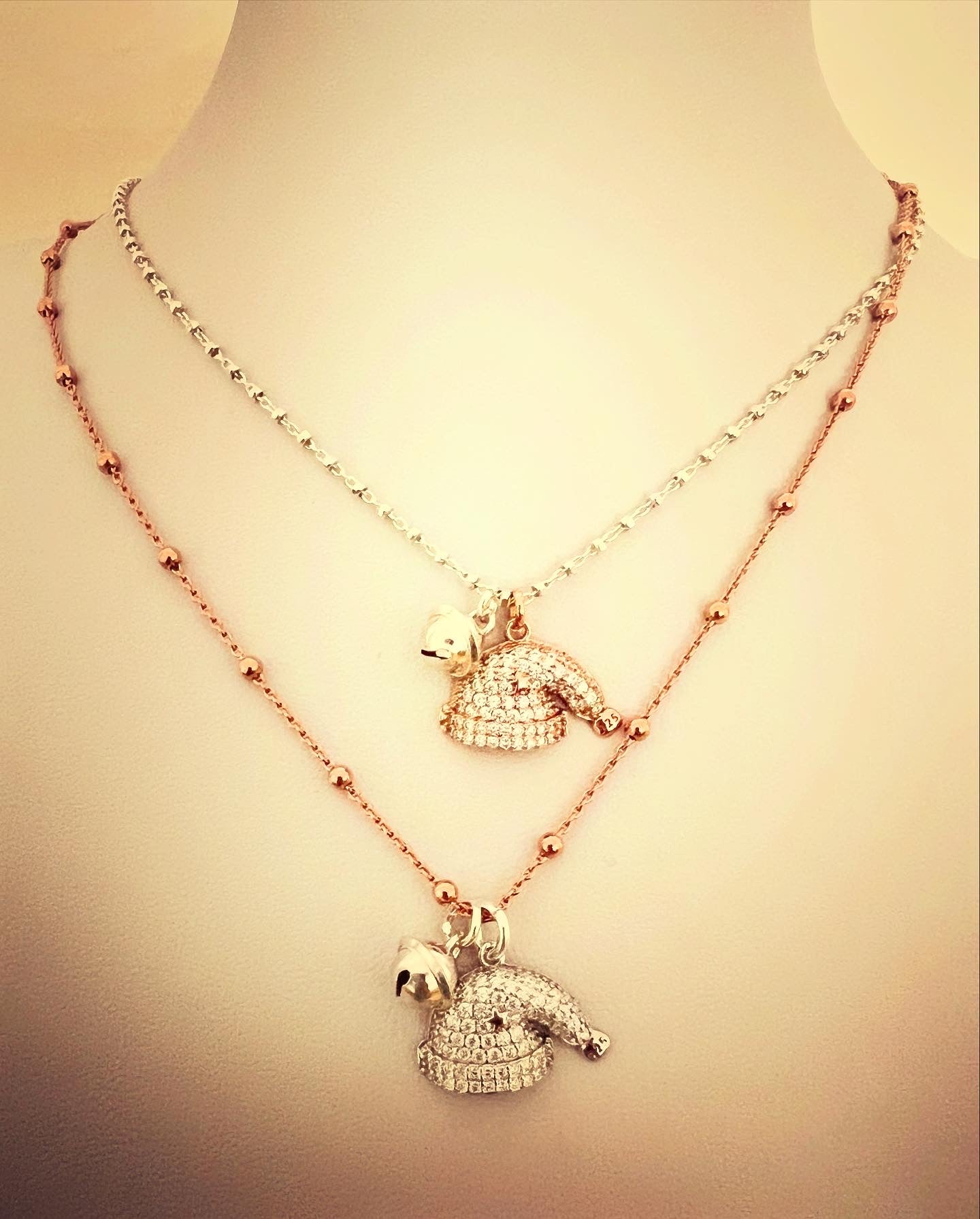 Collane con berretto di Babbo Natale