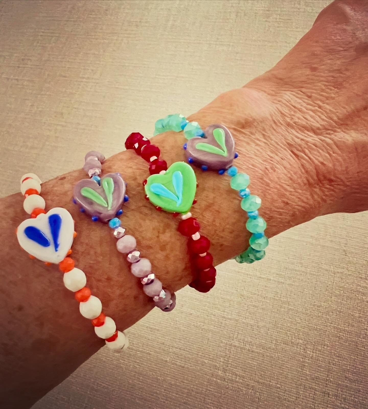 Bracciali cuore di cristalli - Filigrane & co