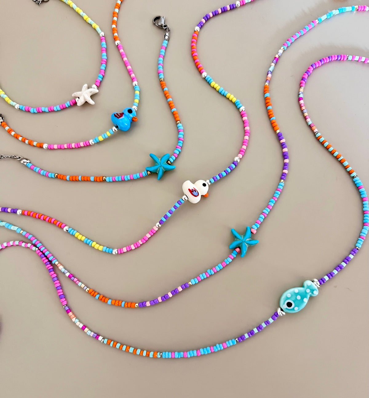 Collane girocollo e bracciali colorati mare - Filigrane & co