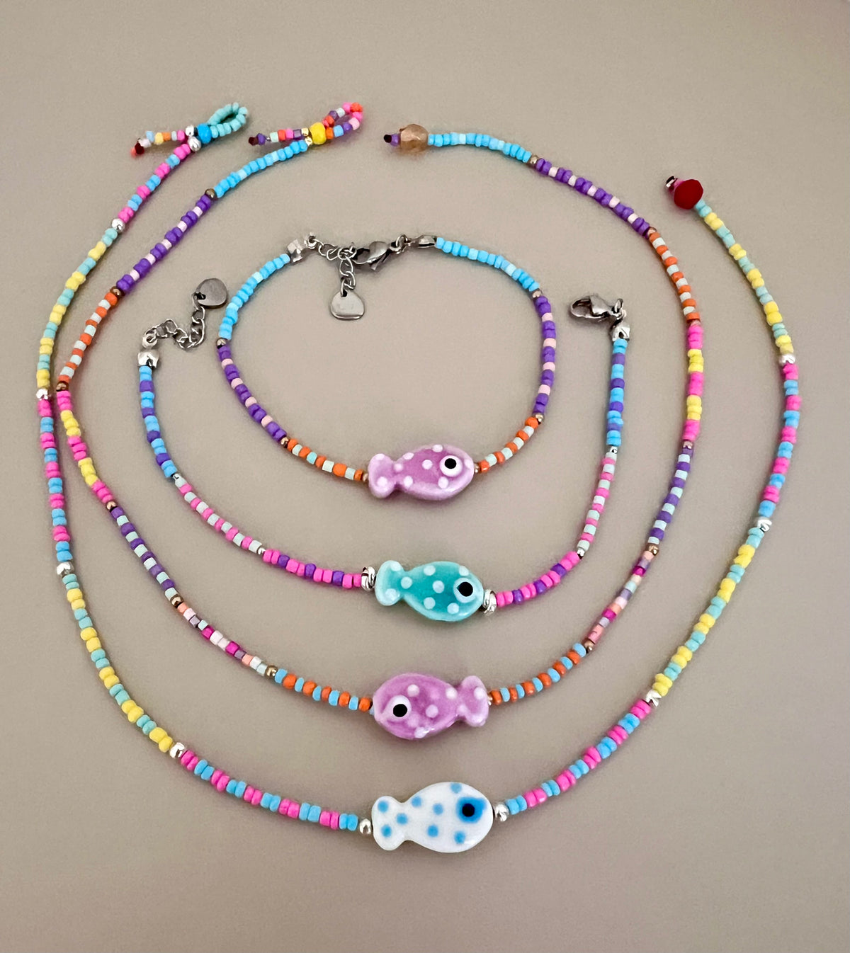 Collane girocollo e bracciali colorati mare - Filigrane & co
