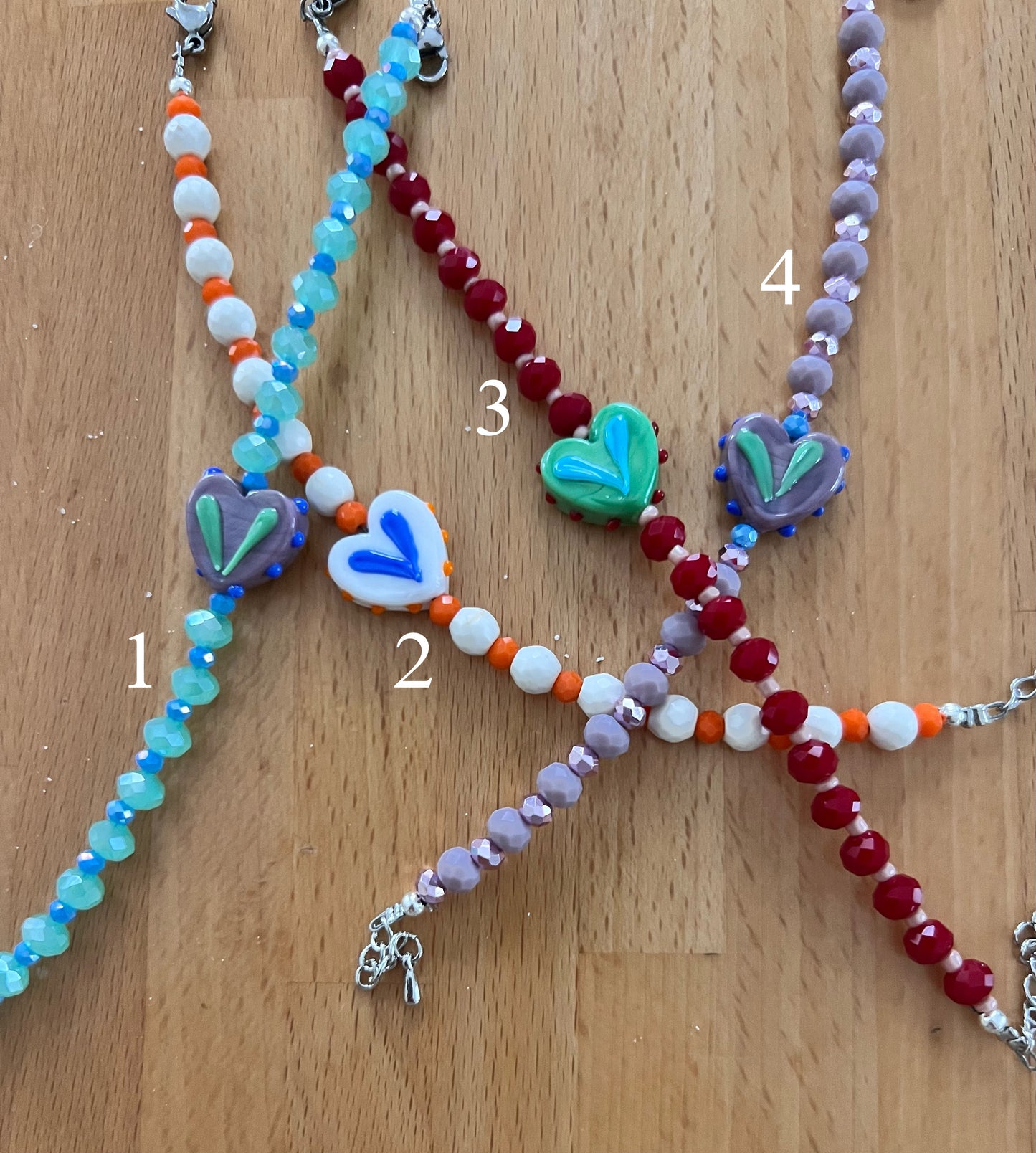 Bracciali cuore di cristalli - Filigrane & co