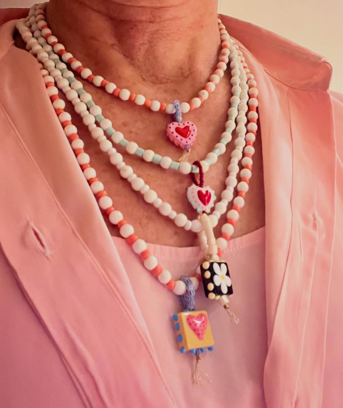 Collane con cuori o fiore pendenti