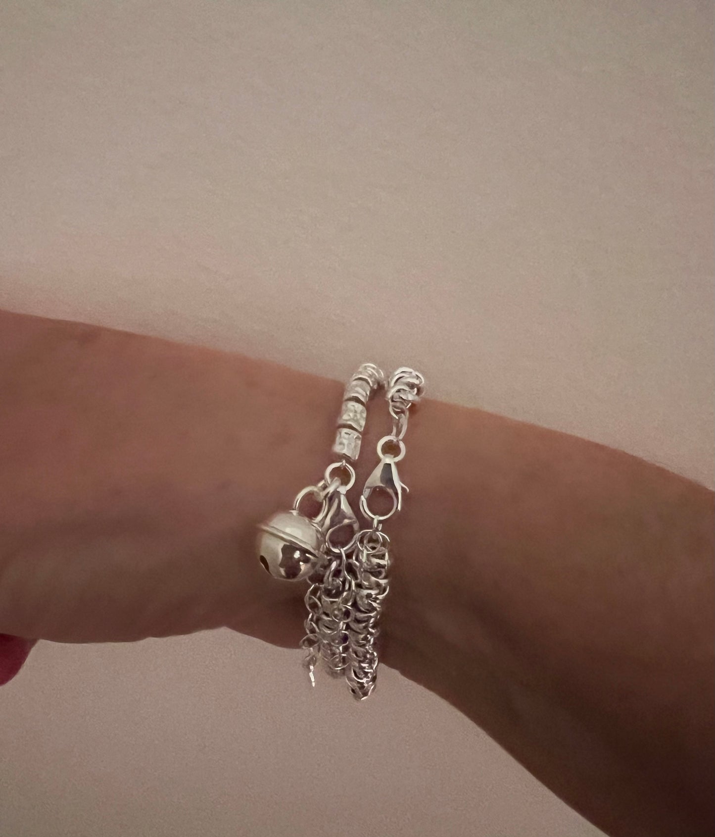 Bracciale pepite con campanellino