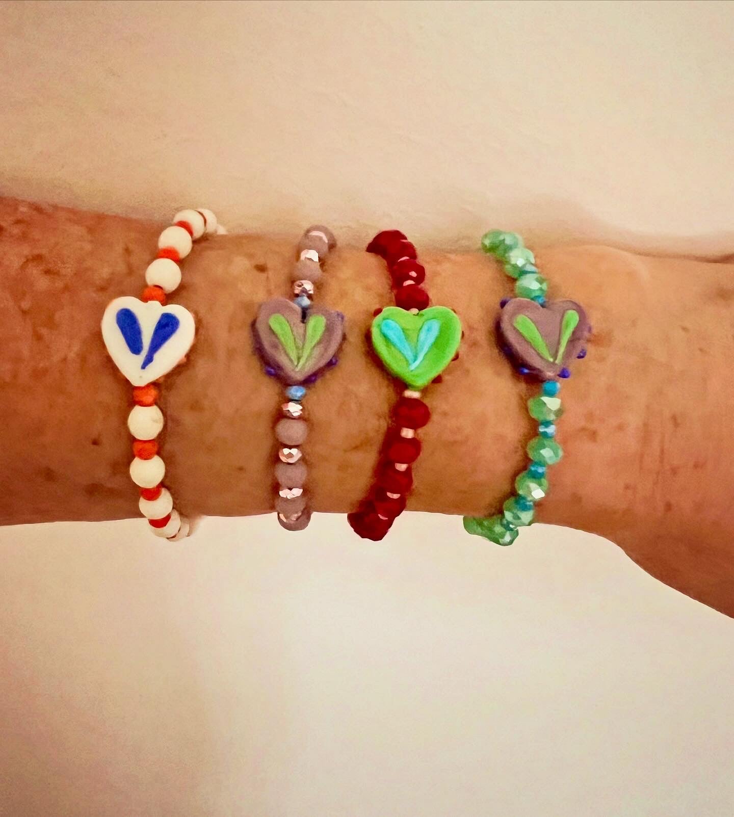 Bracciali cuore di cristalli - Filigrane & co