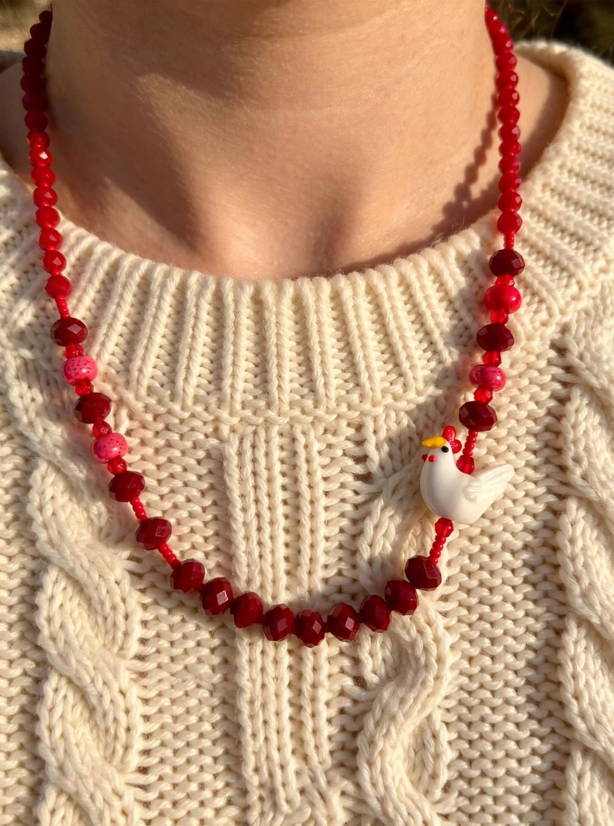 Collane con animaletti in vetro