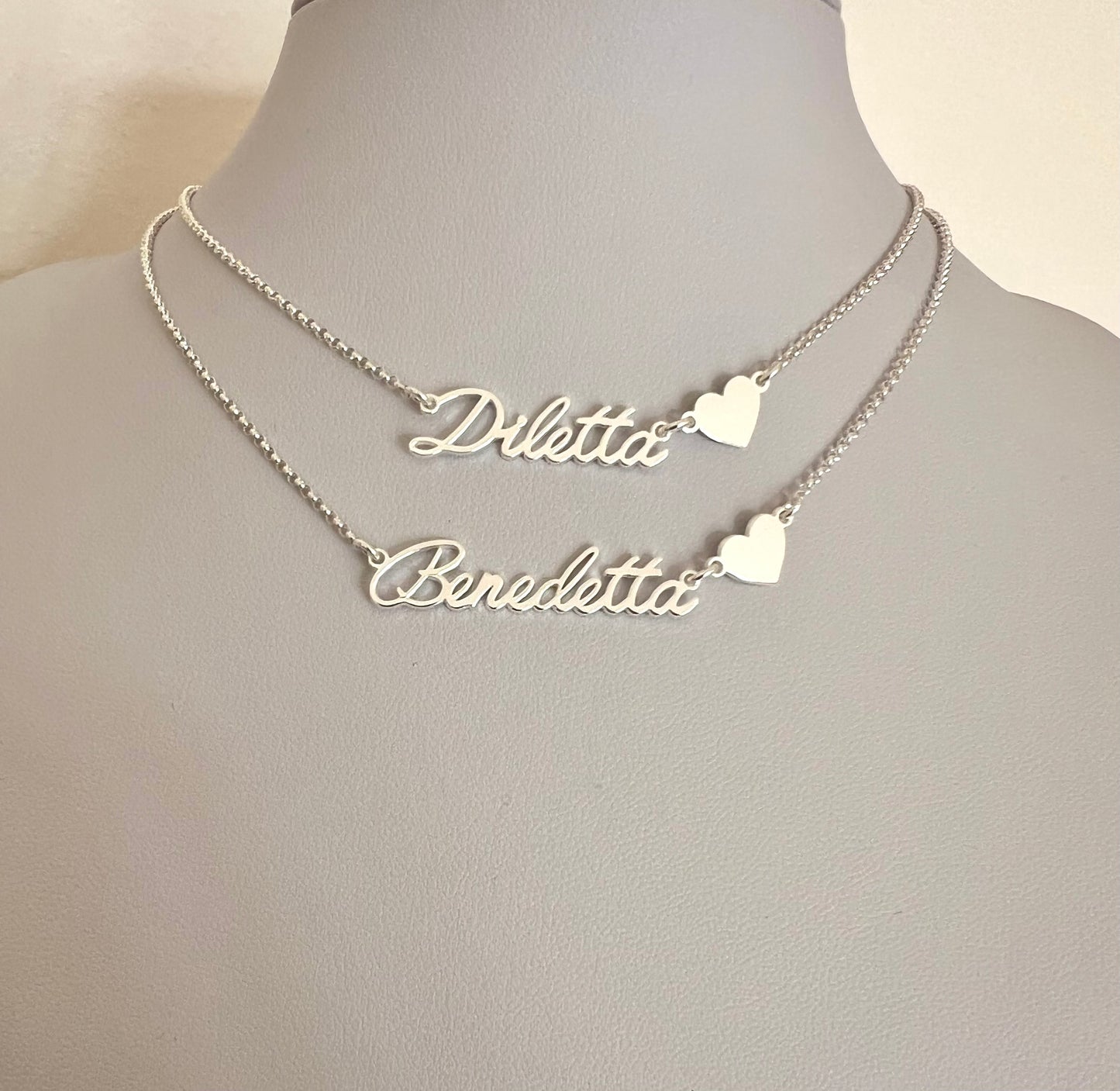 Collana con nome misura media - Filigrane & co