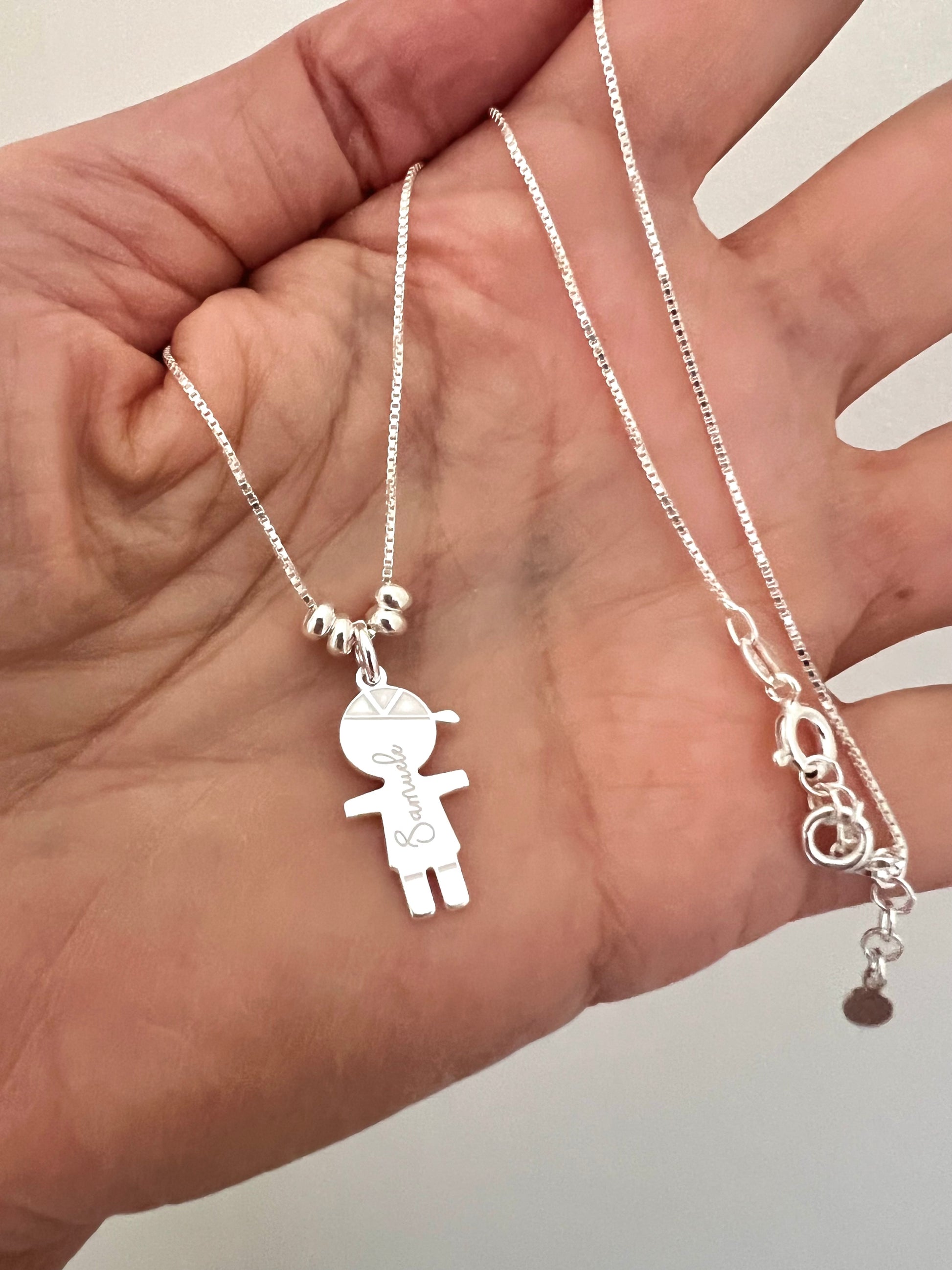 Collana bimbo e bimba con rondelline - Filigrane & co