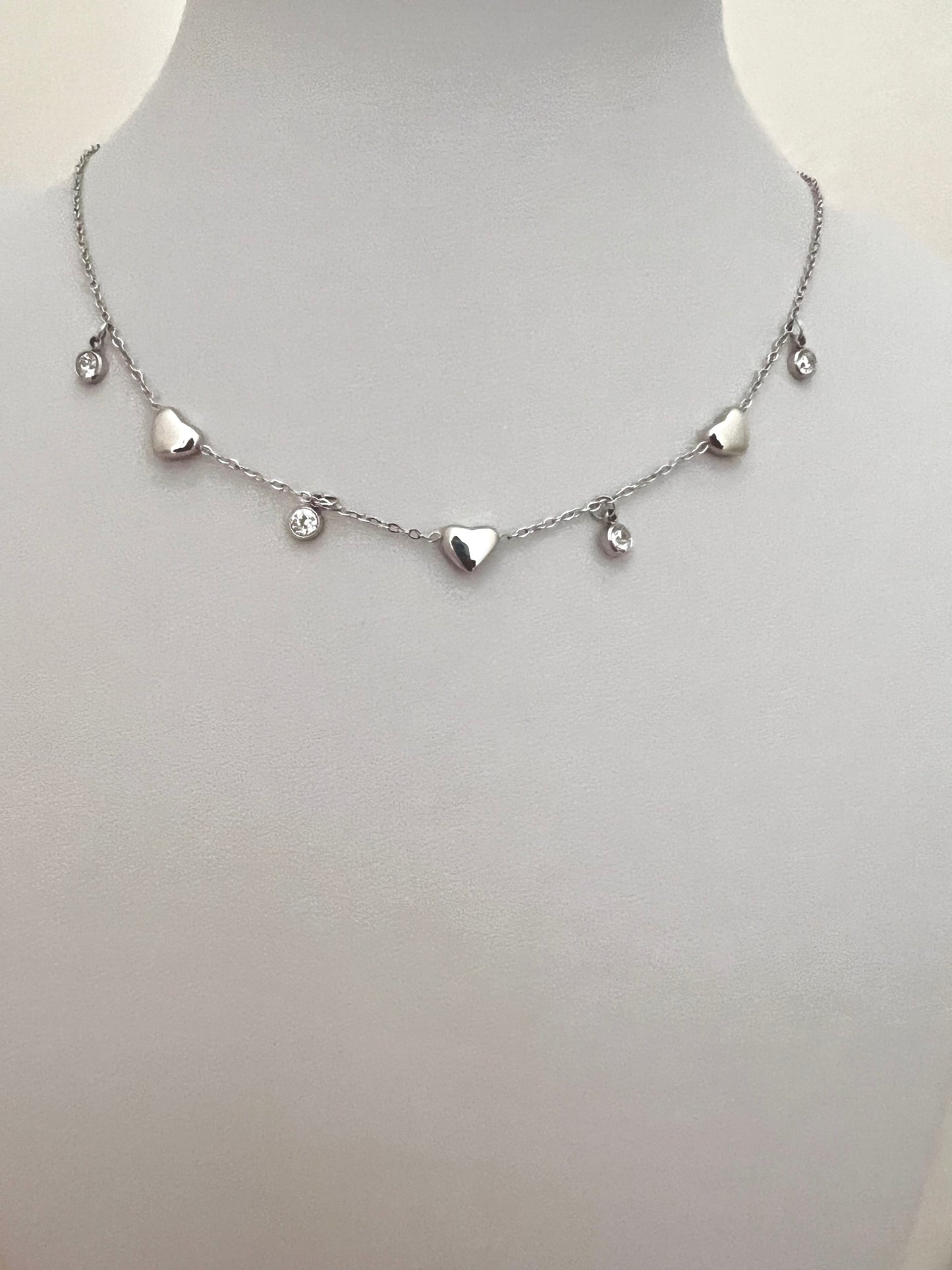 Collane in acciaio inox e zirconi