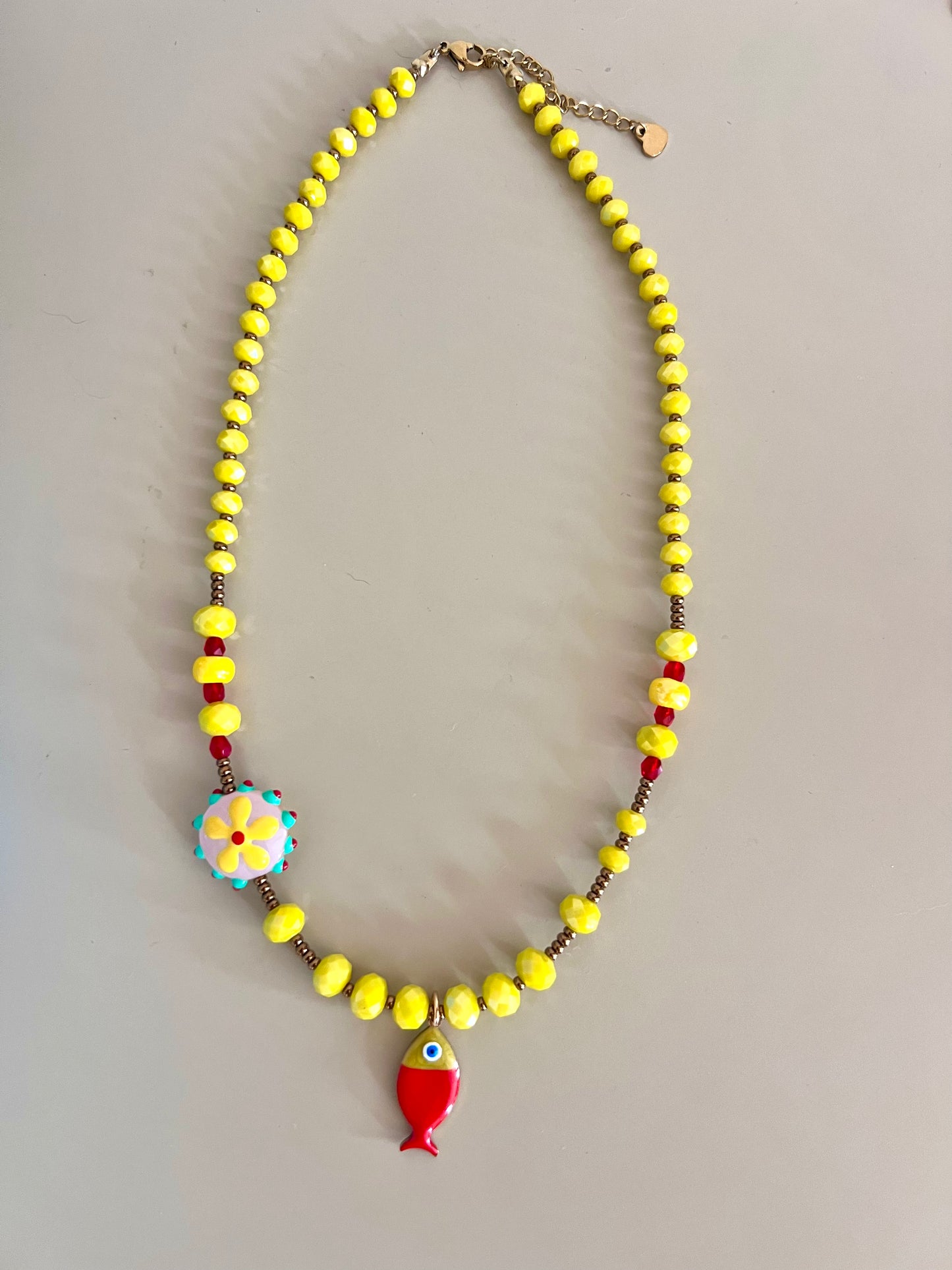 Collana con cuore e pesce - Filigrane & co