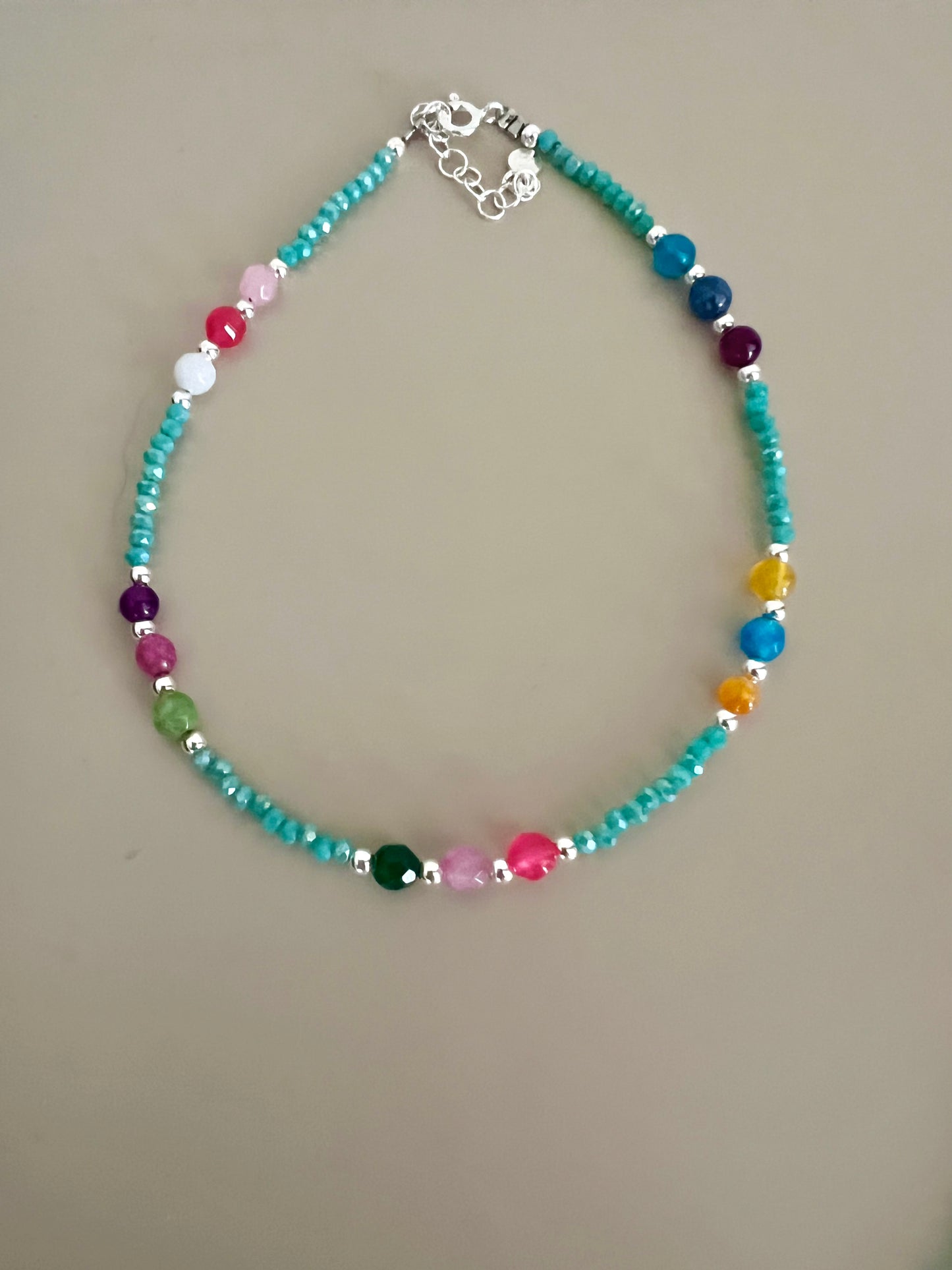 Cavigliere in argento e pietre colorate - Filigrane & co