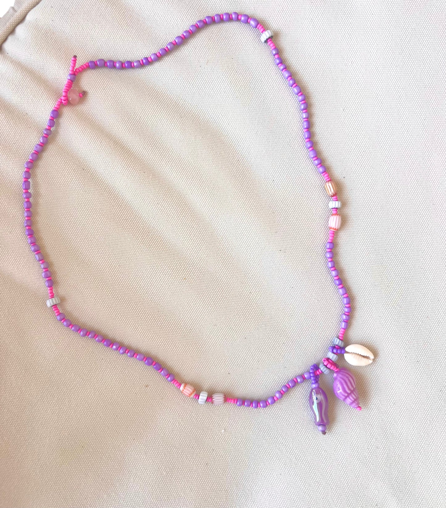 Collana lunga stile Boho con ciondoli mare - Filigrane & co