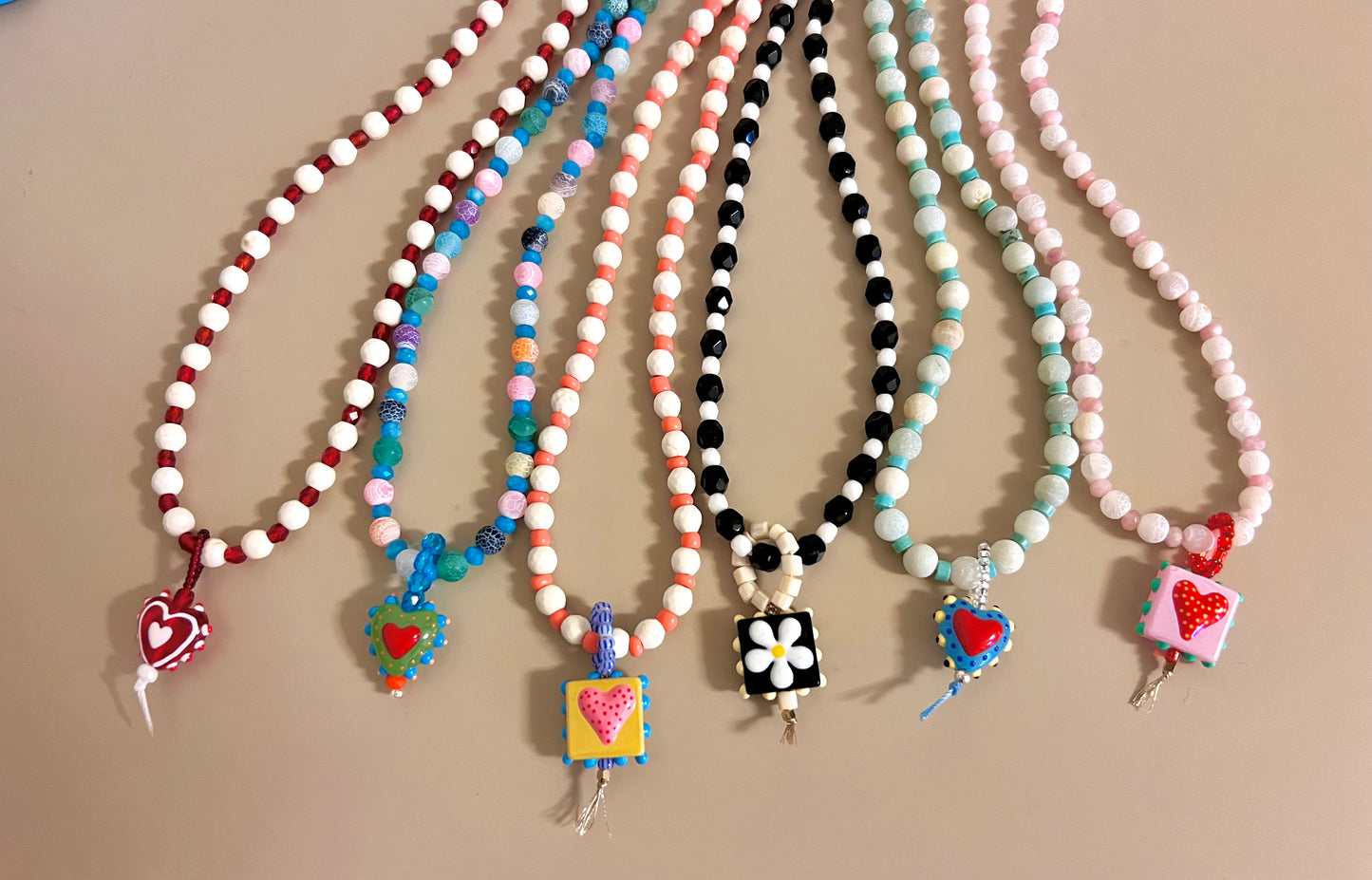 Collane con cuori o fiore pendenti