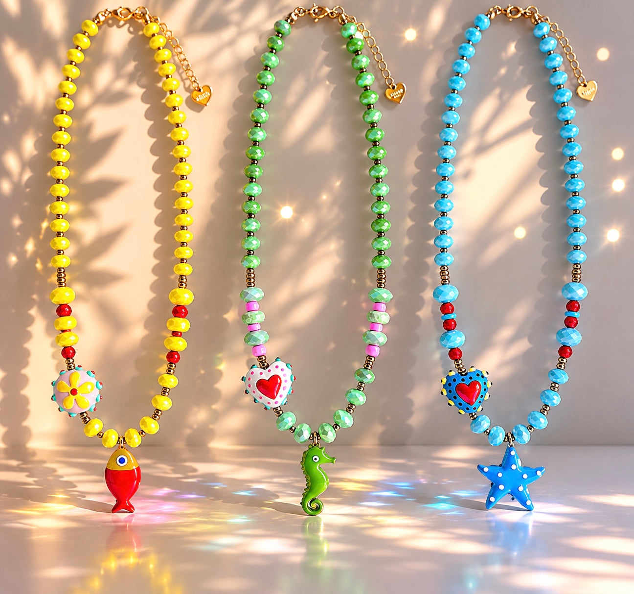 Collana con cuore e pesce - Filigrane & co