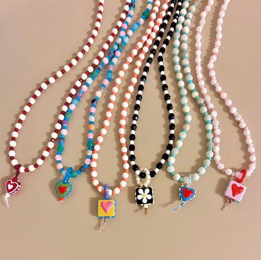 Collane con cuori o fiore pendenti