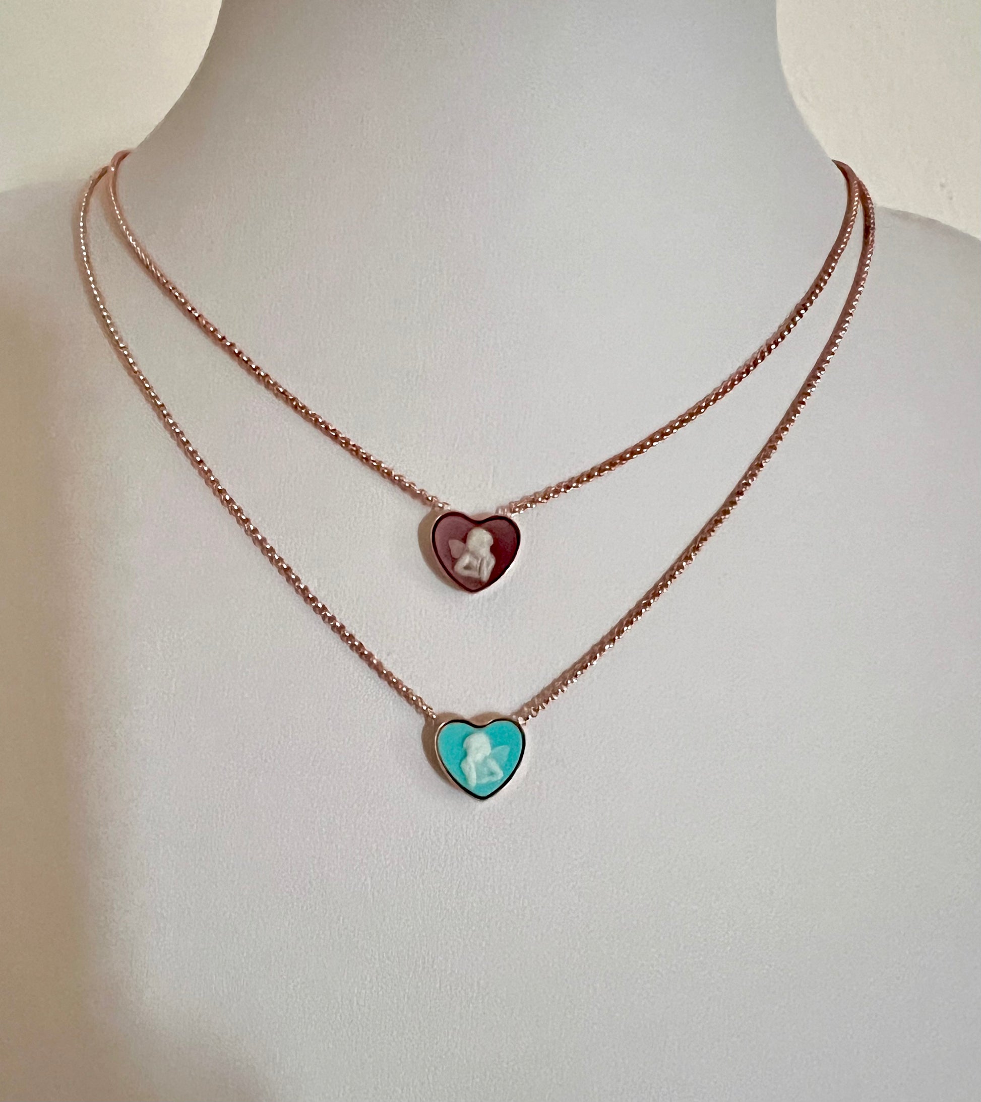 Collana con mini cammeo angelo - Filigrane & co