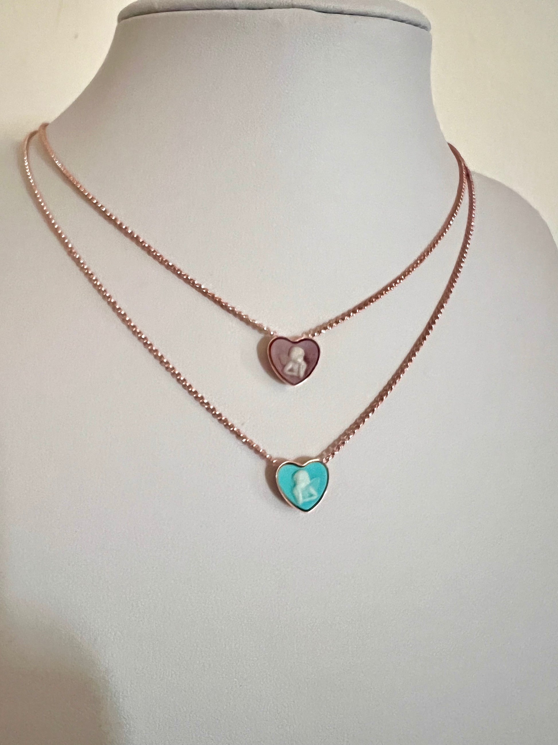 Collana con mini cammeo angelo - Filigrane & co