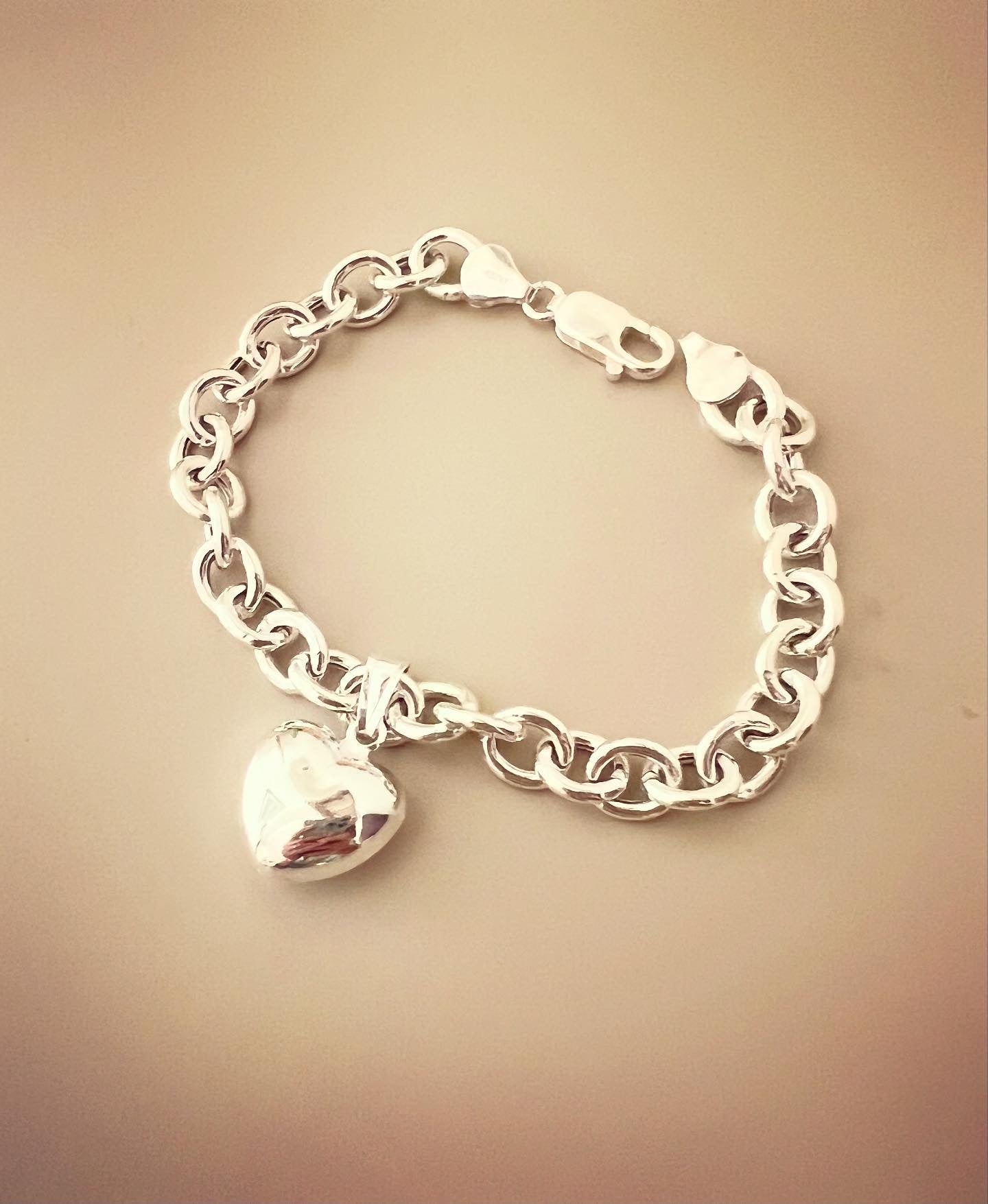 Bracciale catena maxi con cuoricione - Filigrane & co