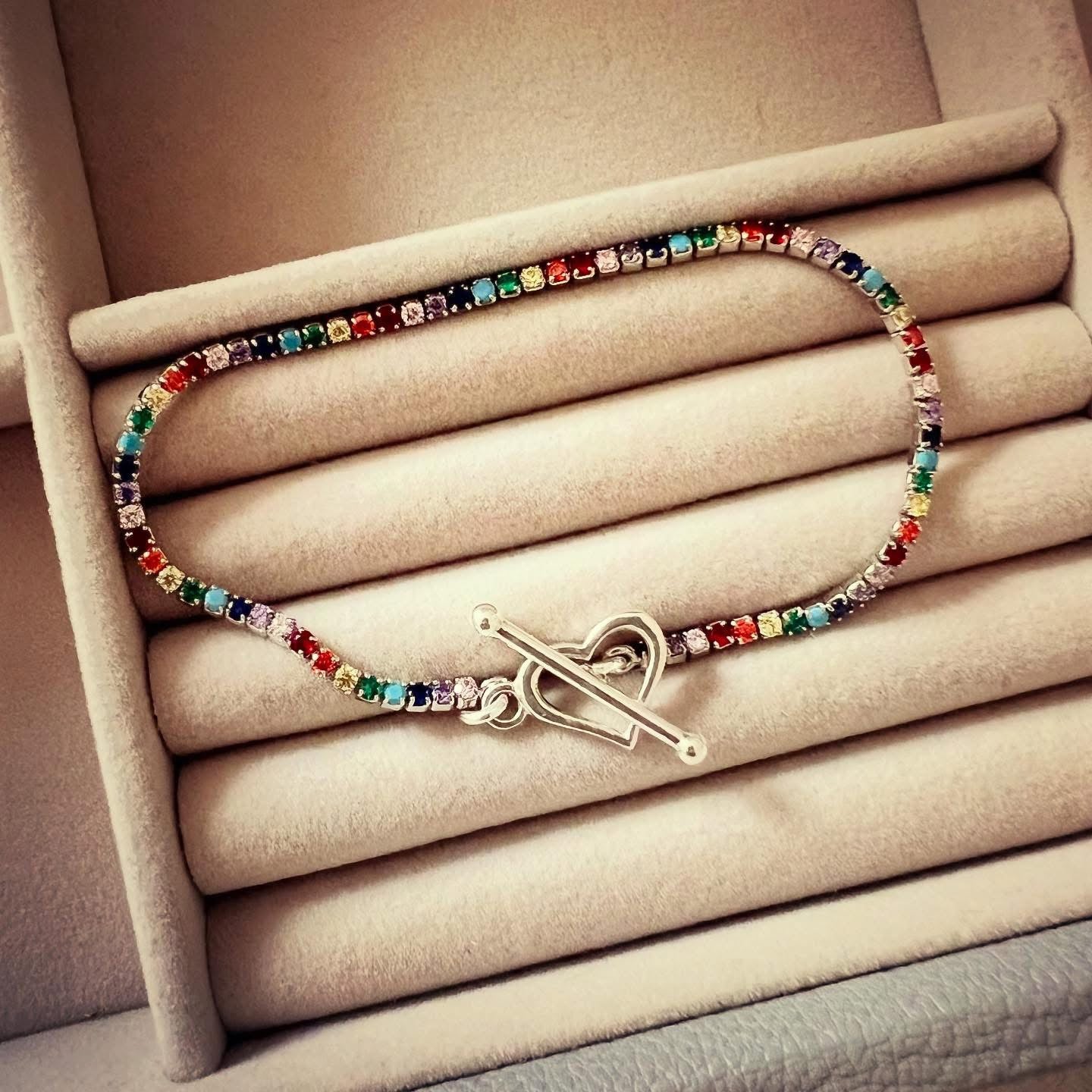 Bracciali con chiusura a T cuore