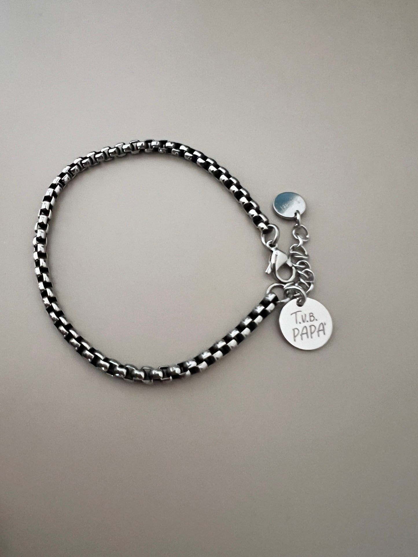 Bracciale uomo con targhetta personalizzata - Filigrane & co