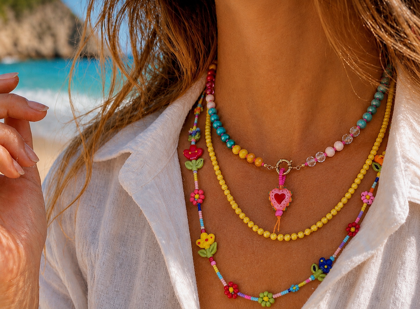 Collana fiorita - Filigrane & co