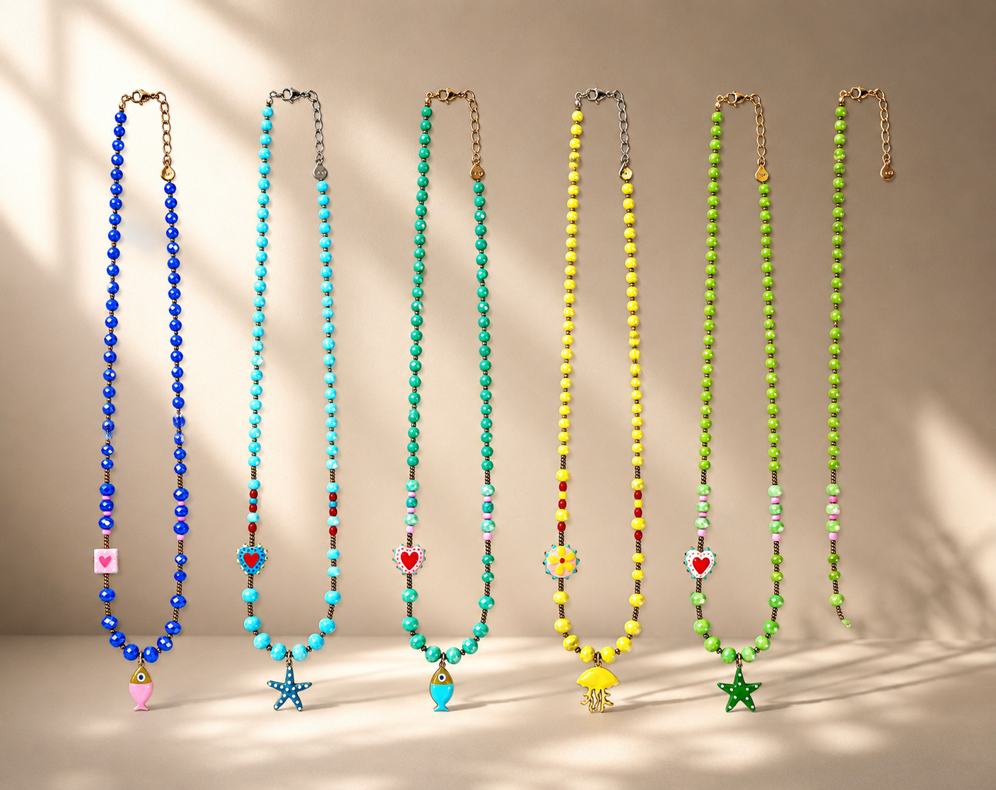 Collana con cuore e pesce - Filigrane & co