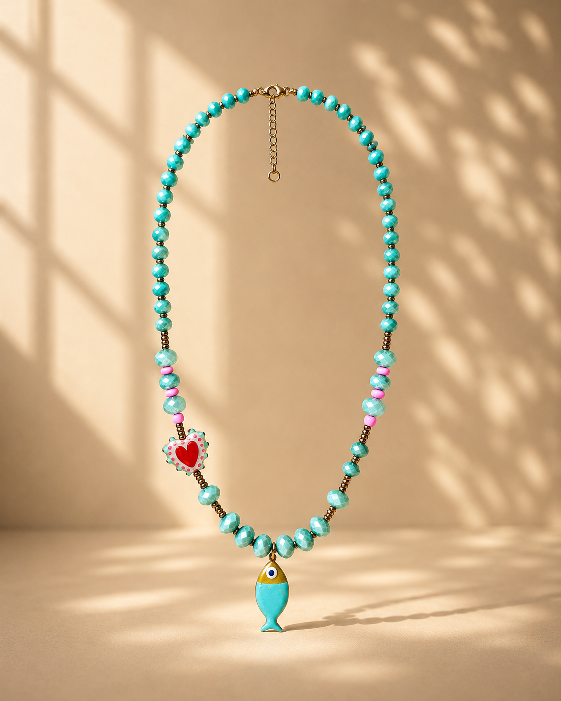 Collana con cuore e pesce - Filigrane & co
