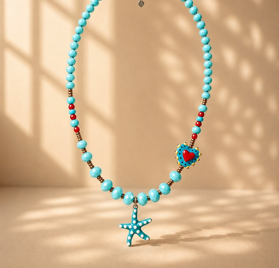 Collana con cuore e pesce - Filigrane & co
