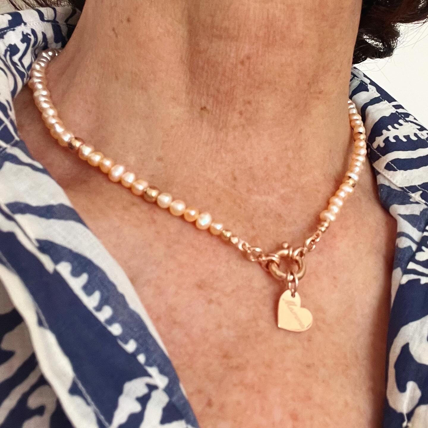 Collana Con Cuore E Cristallo In Acciaio Oro Rosa Per Mamma, Zia E Nonna - Gioiello MAMIJUX Regalo Emozionale In Scatola - Lunghezza 42 Cm