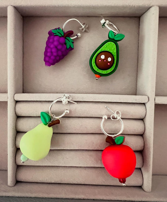 Orecchini con fruttini morbidi