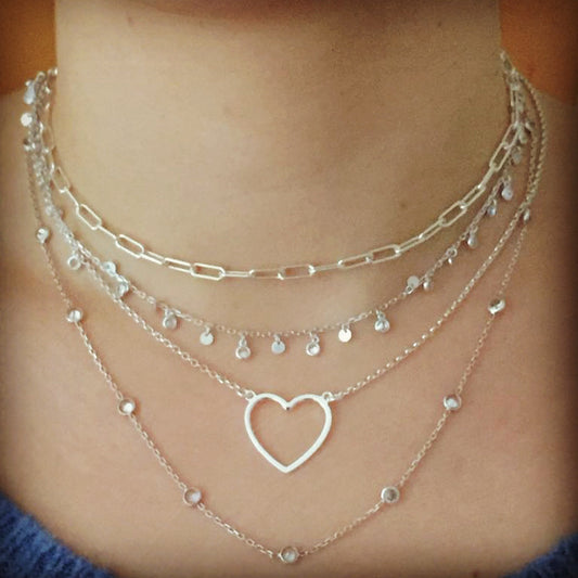 Collana cuore argento - Filigrane & co