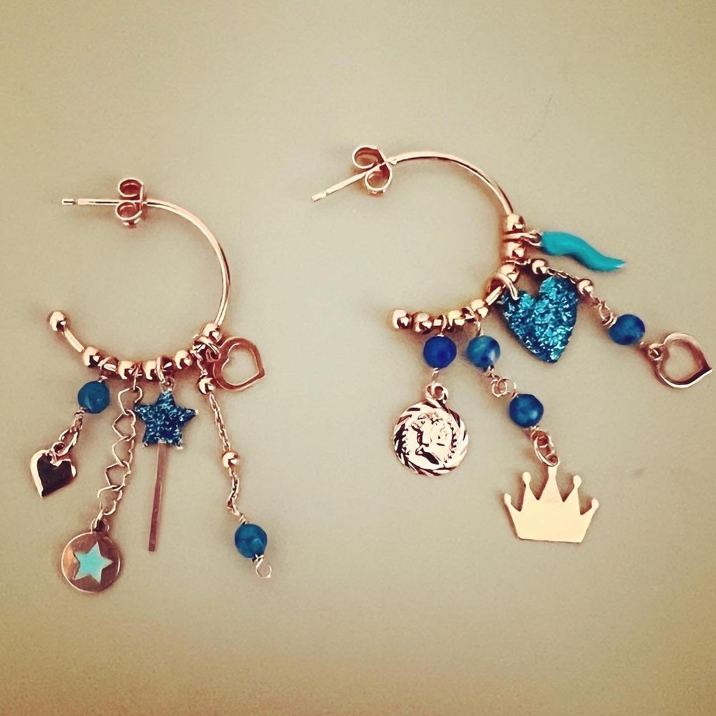 Set 4 Paia Orecchini A Cerchio Pendenti Larghi Per Donna – Oro, Rosa, Argento, Nero, In Acciaio Inox Ipoallergenico