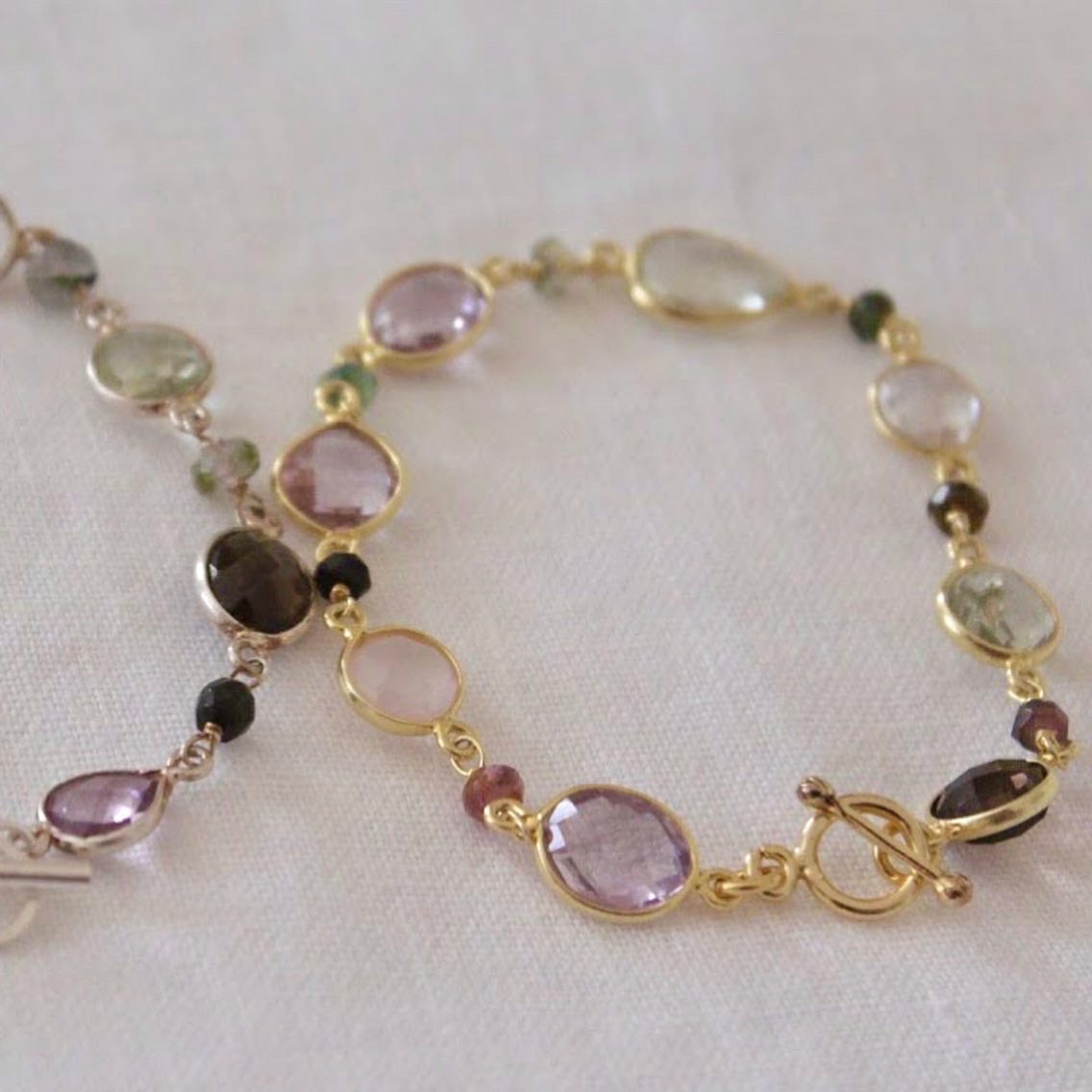 NicoWerk Bracciale Donna In Argento 925, Sottile Con Pietra Lucida, Regolabile, Eleganza Quotidiana