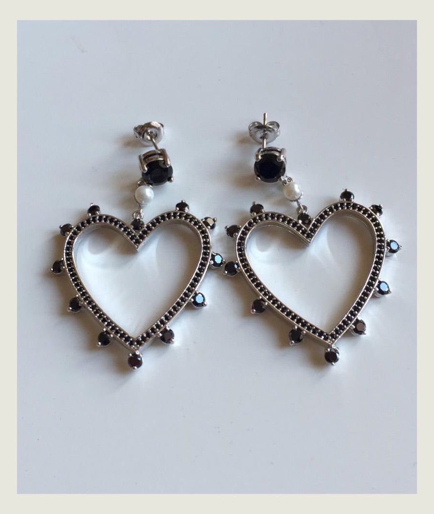 Jewellerybox Orecchini Pendenti A Cuore Ritagliato – Argento Sterling 925, Delicati E Minimal