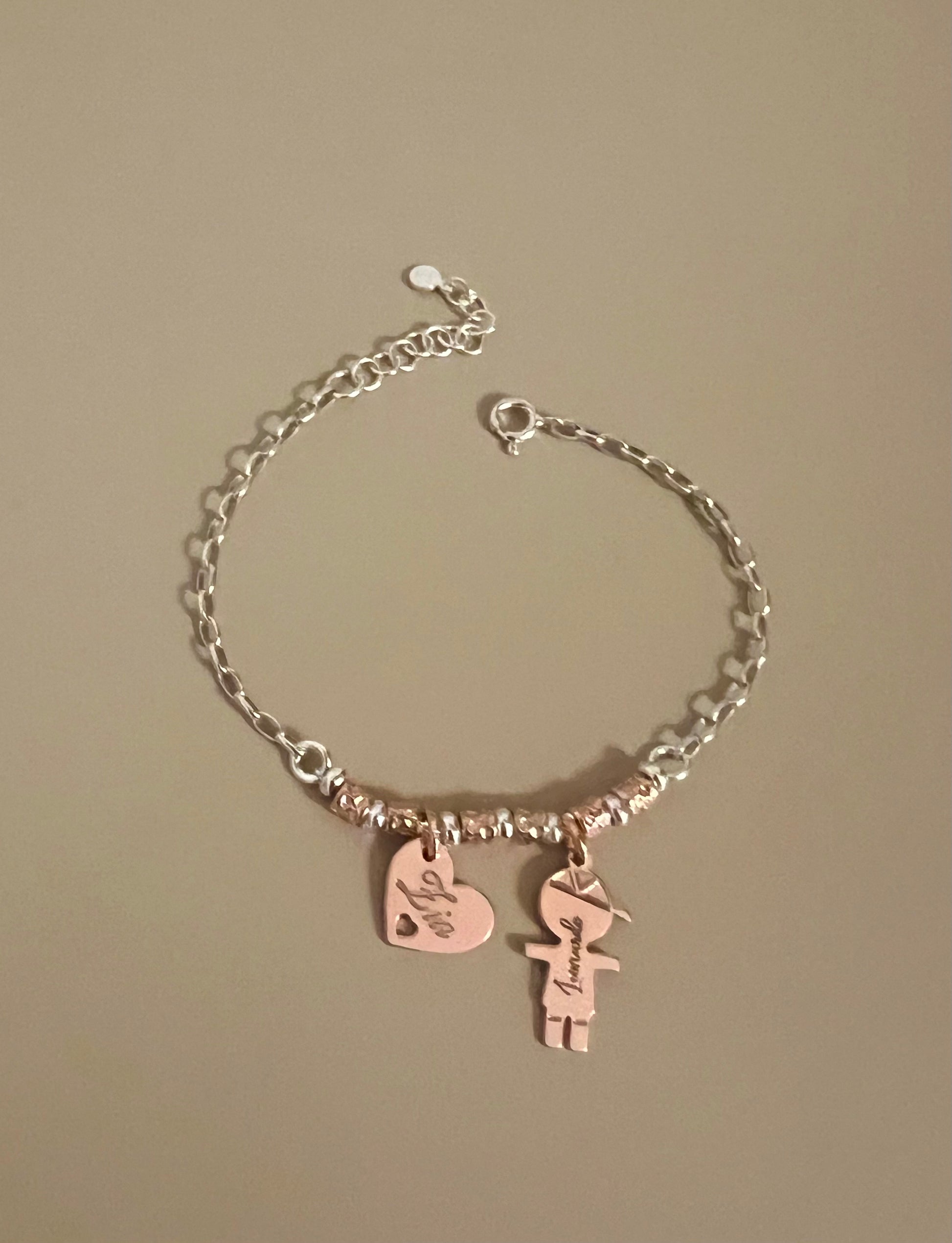 Silver Plated Auntie Bracelet Created with Zircondia® Crystals Silver Plated Auntie Bracelet Created with Zircondia® Crystals