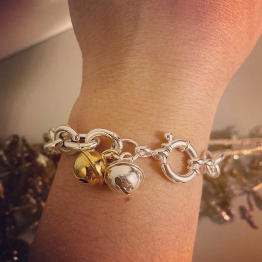 Bracciale catena argento con campanelle - Filigrane & co