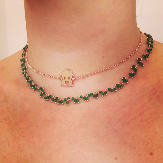 Collanine girocollo in argento rosato - Filigrane & co