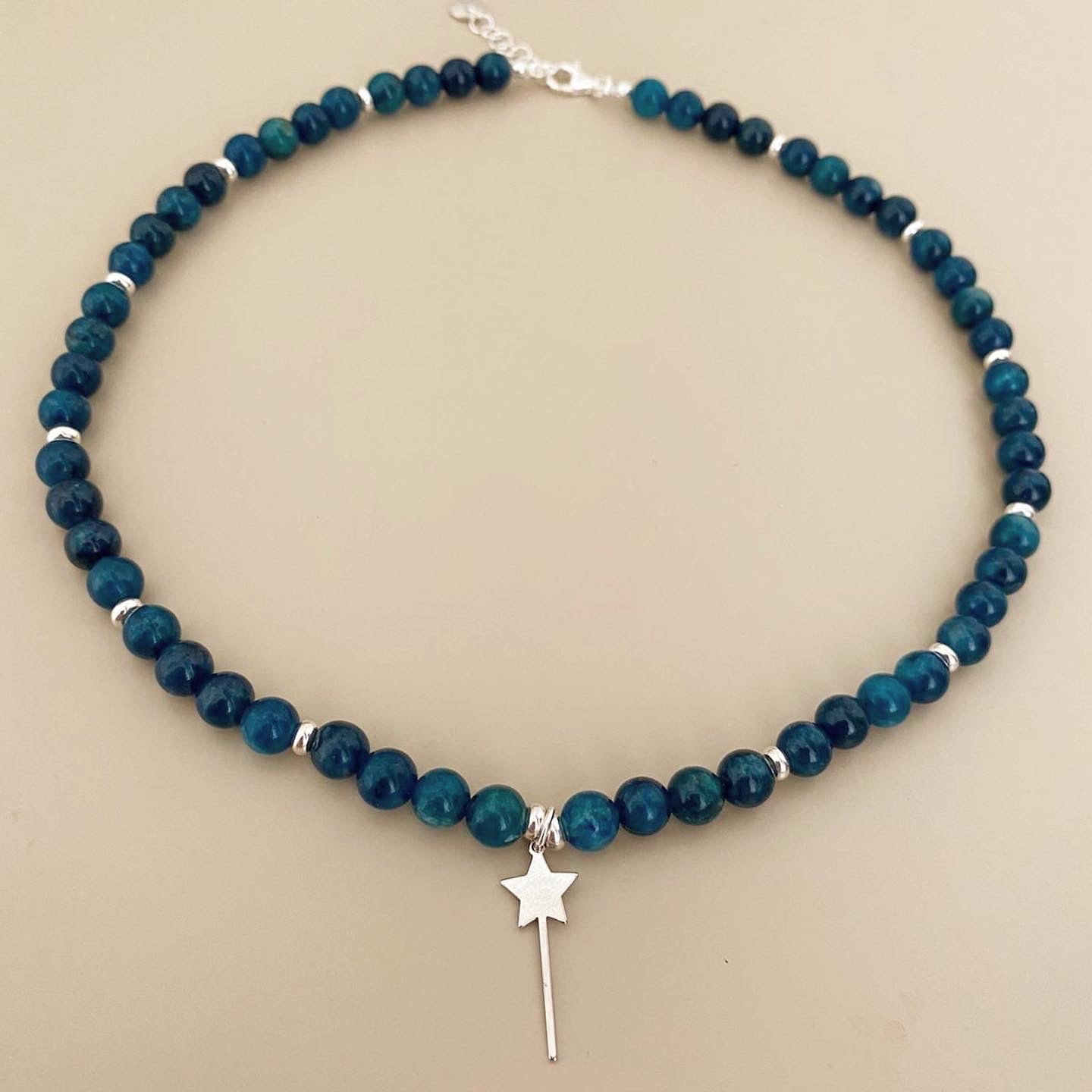 Collana apatite e argento - Filigrane & co