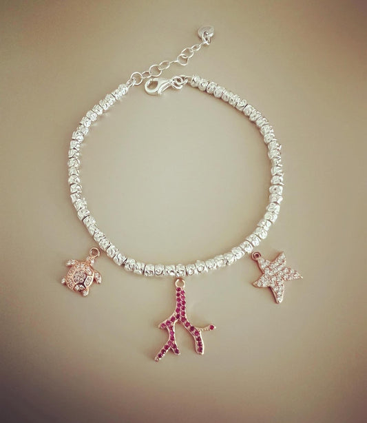 Bracciali con 2 o 3 ciondoli mare