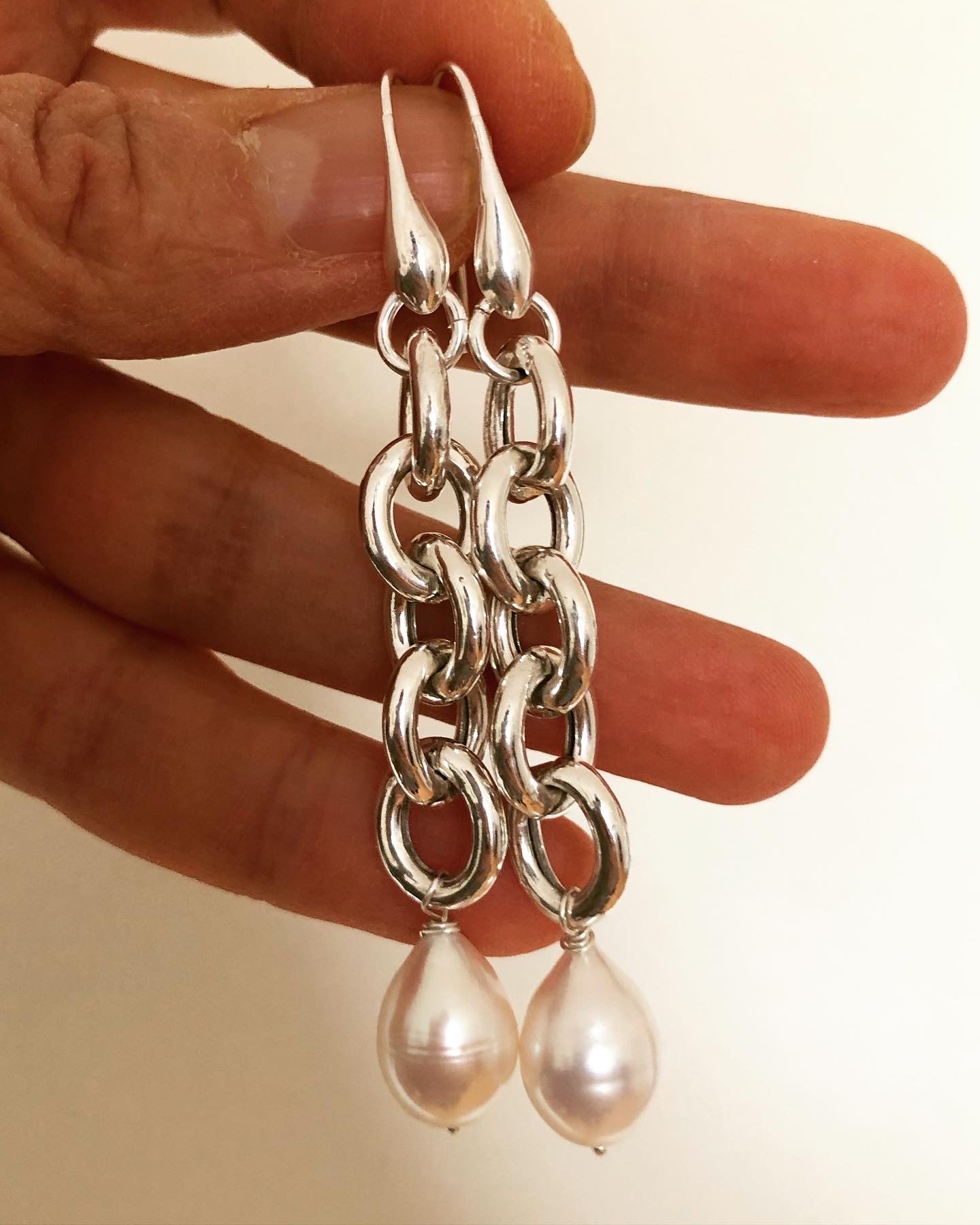 Opale Cuore Pendente 9mm Bambini/Ragazze Orecchini Cerchio - Argento Opale Cuore Pendente 9mm Bambini/Ragazze Orecchini Cerchio - Argento