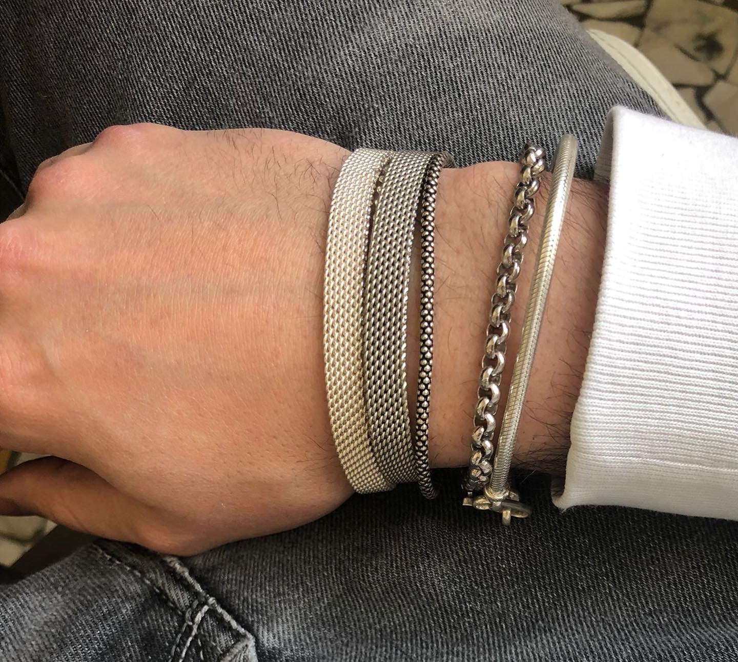 Bracciali uomo in argento 925